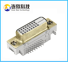 接線端子規(guī)格大全dvi連接器高清插座 DVI 24+5PIN 母座插板式